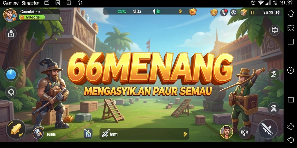 Screenshot gameplay yang menampilkan aksi seru dalam 66MENANG.