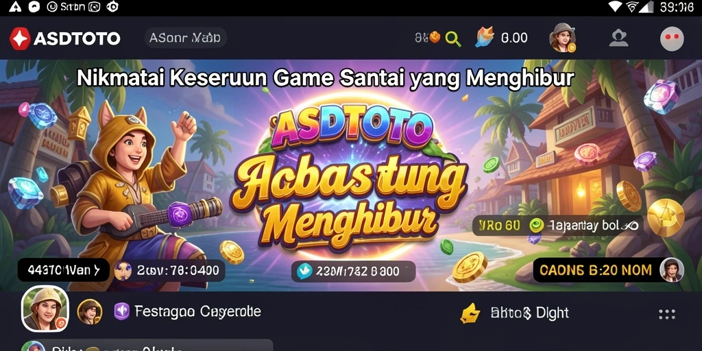 Tampilan gameplay <strong>ASDTOTO</strong> yang seru dan menghibur di layar.