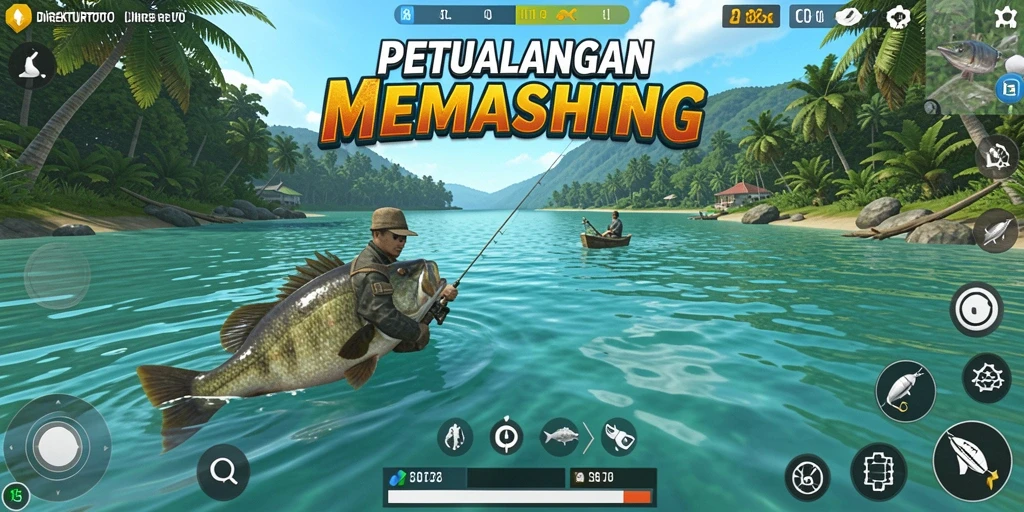 Gameplay menarik DIREKTURTOTO dengan suasana memancing yang realistis.