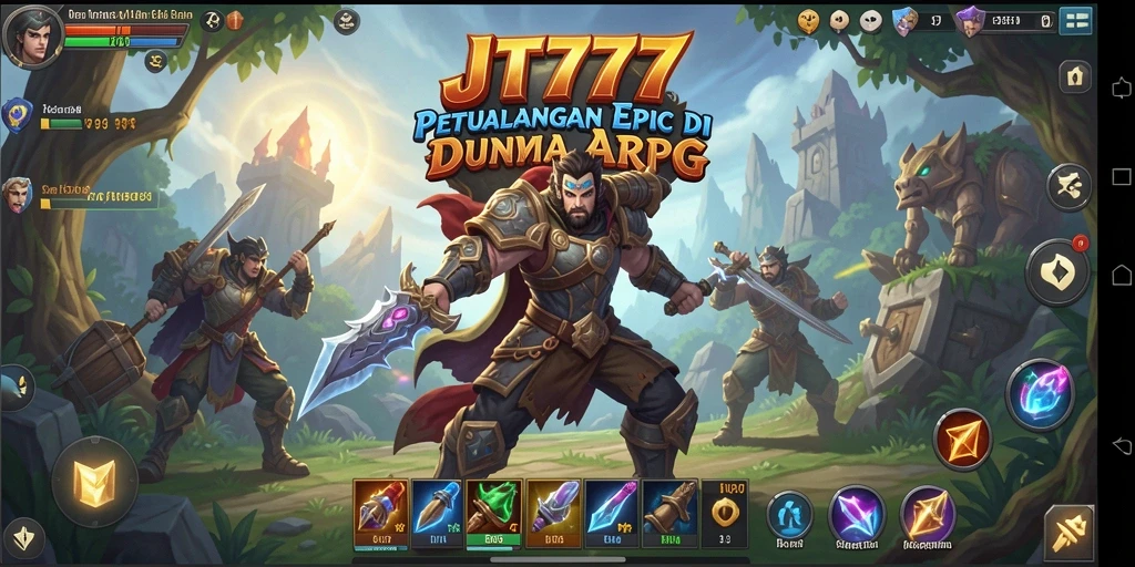 Tampilan gameplay ARPG yang seru dan mendebarkan dari JT777.