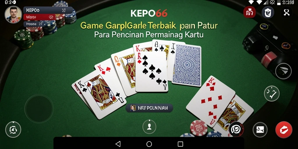 Tampilan gameplay seru dan interaktif dari KEPO66, permainan Gaple yang menyenangkan.