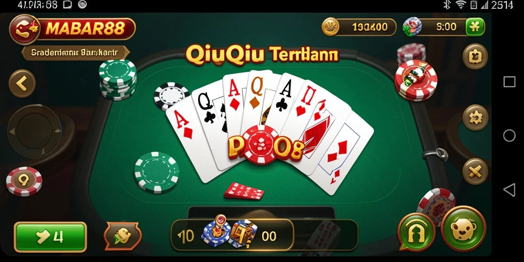 Tampilan gameplay QiuQiu yang seru di MABAR88.