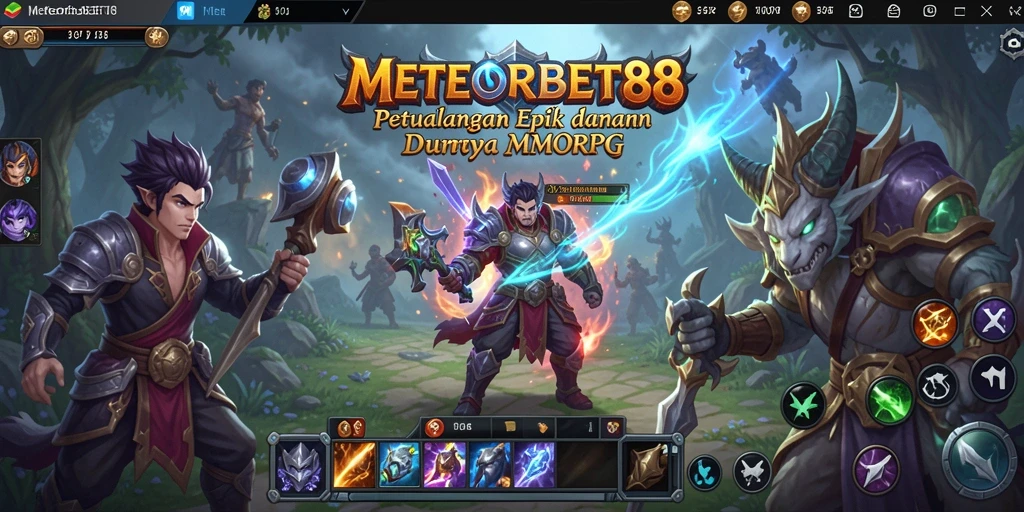 Tampilan gameplay seru dalam dunia fantastis METEORBET88.