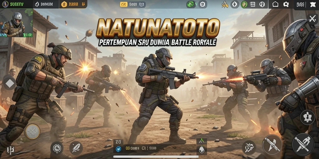 Tangkapan layar yang menampilkan aksi seru gameplay Battle Royale.