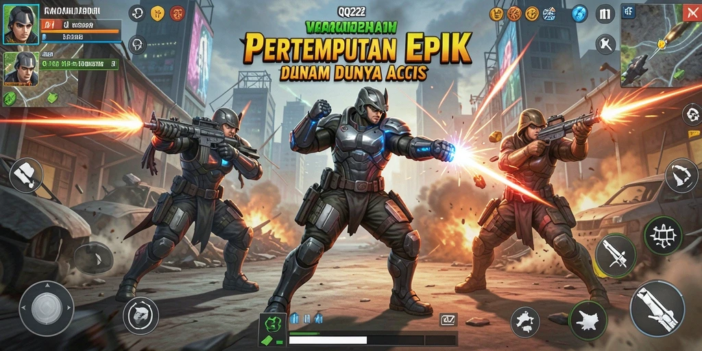 Tampilan menegangkan dari pertempuran di QQ222.