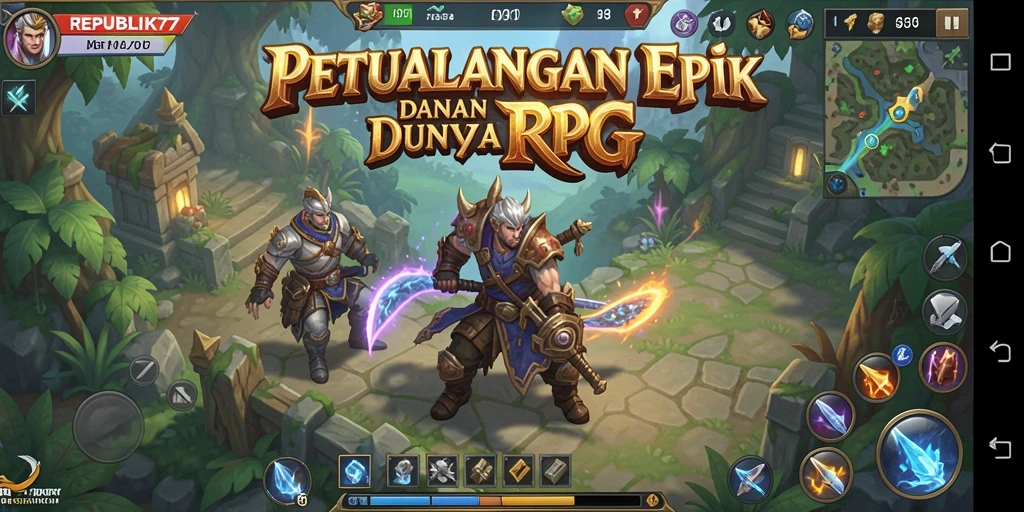 Gameplay menegangkan dari REPUBLIK77 dengan aksi RPG yang mendebarkan.
