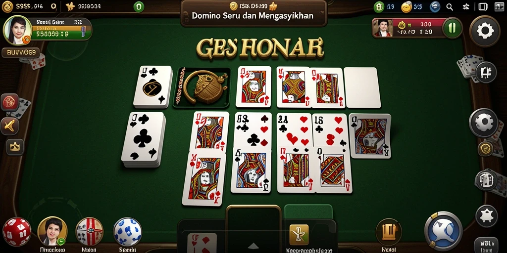 Tampilan gameplay seru dari S9S9 yang melibatkan strategi Domino.