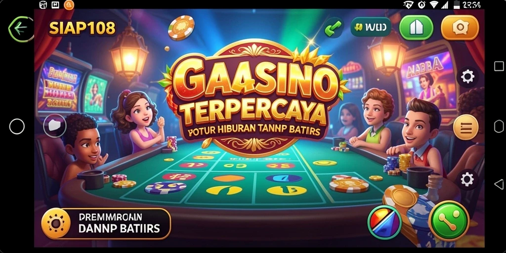 Tampilan gameplay Kasino yang dinamis dan menarik dari SIAP108.