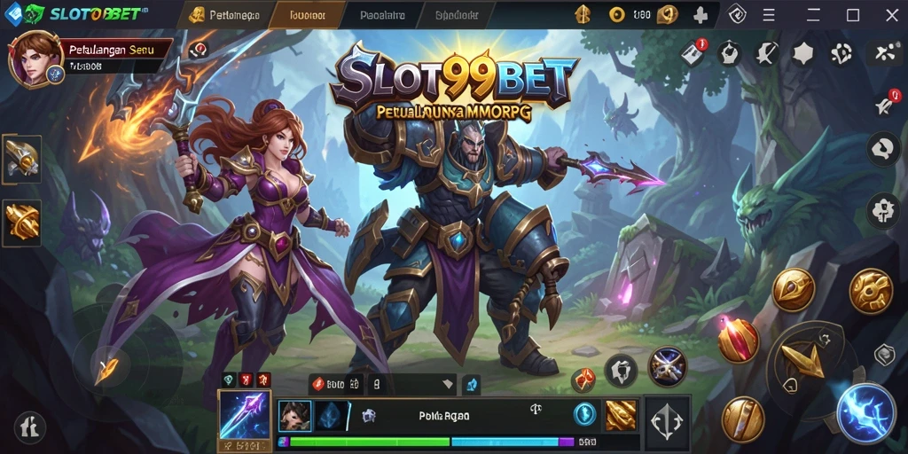 Screenshot menunjukkan aksi seru dan grafis menawan di SLOT99BET.