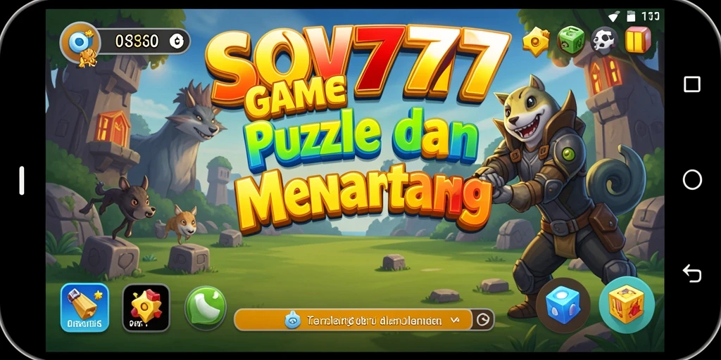 Tampilan gameplay SOV777 yang seru dan menantang puzzle.
